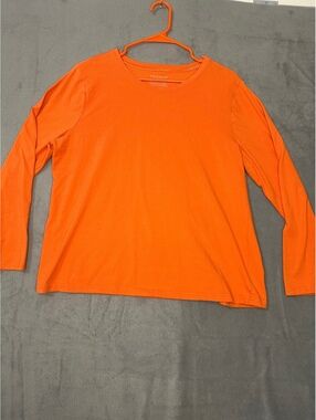 Hannah Comfortable Fit Orange Long Sleeve